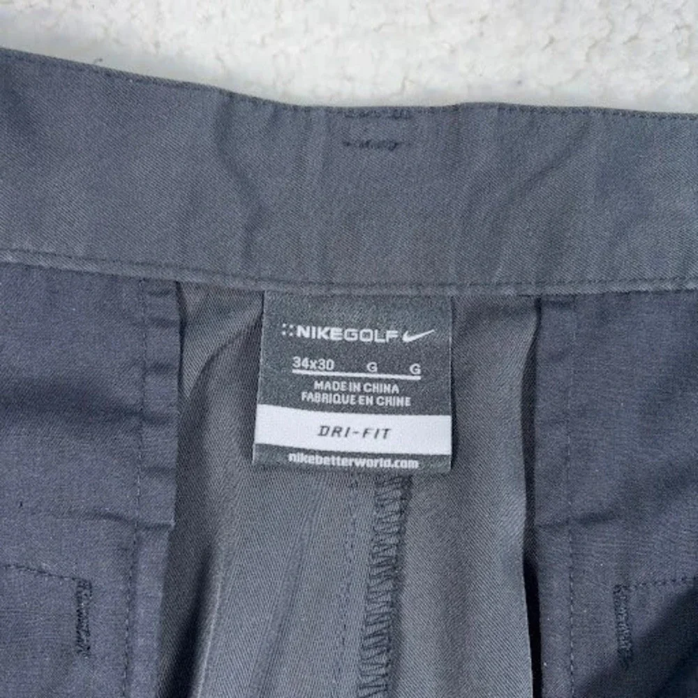 Nike Golf Dri-Fit Golf Pants Mens 34x30 fits 36x30 Black Active Golfing